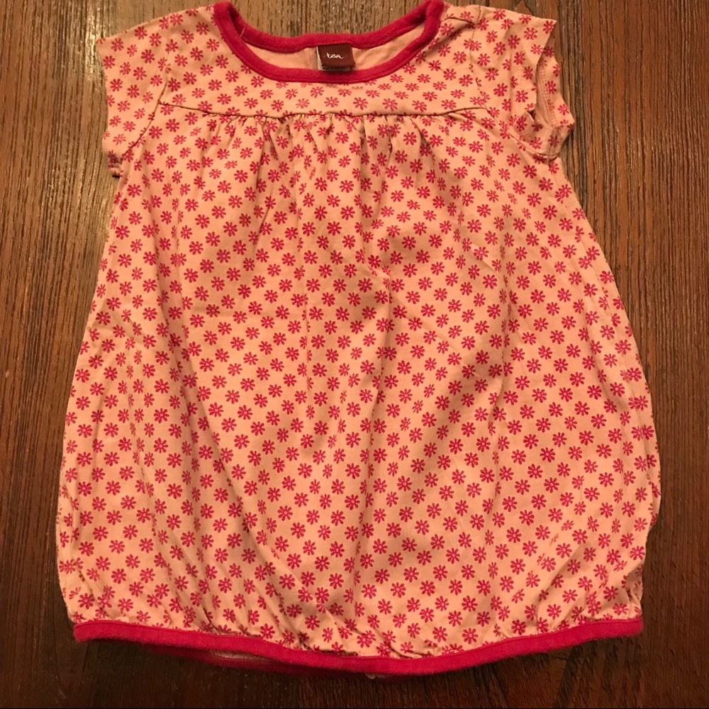 Tea Collection Pink Daisy Print Dress